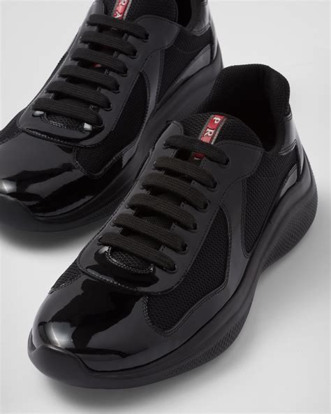 prada sneakers women brown|all black prada sneakers.